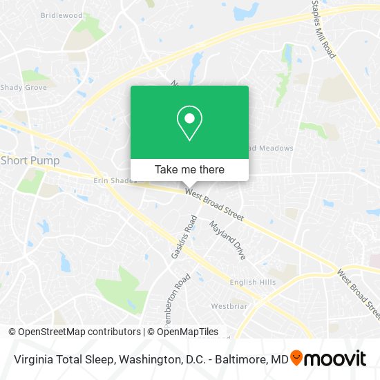 Virginia Total Sleep map
