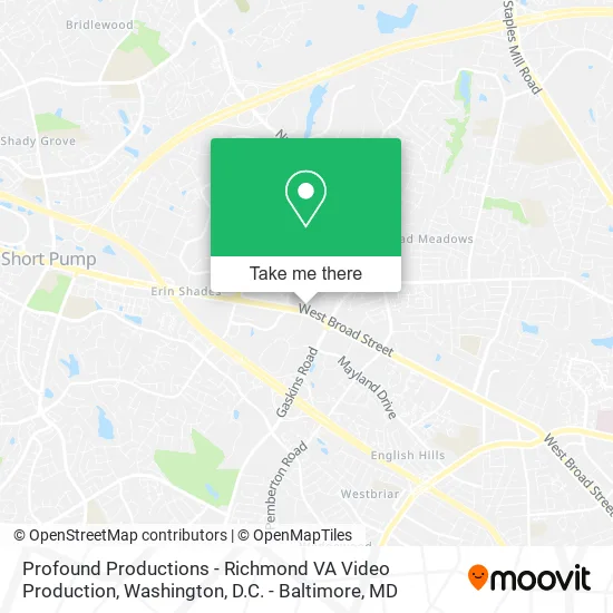 Profound Productions - Richmond VA Video Production map