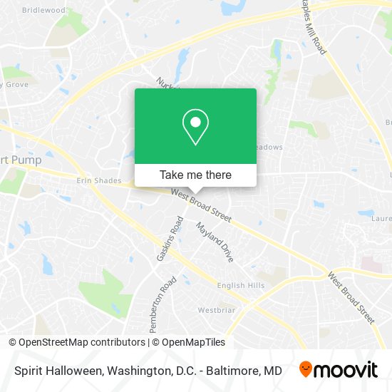 Mapa de Spirit Halloween