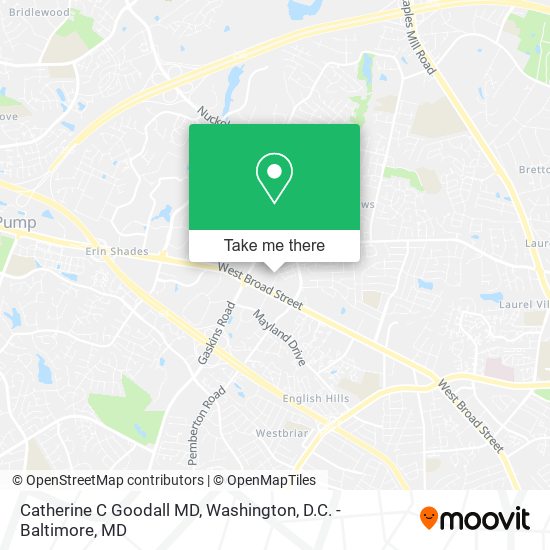 Catherine C Goodall MD map