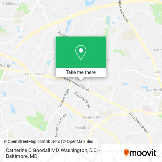 Catherine C Goodall MD map