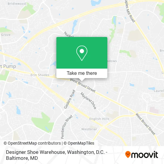 Designer Shoe Warehouse map