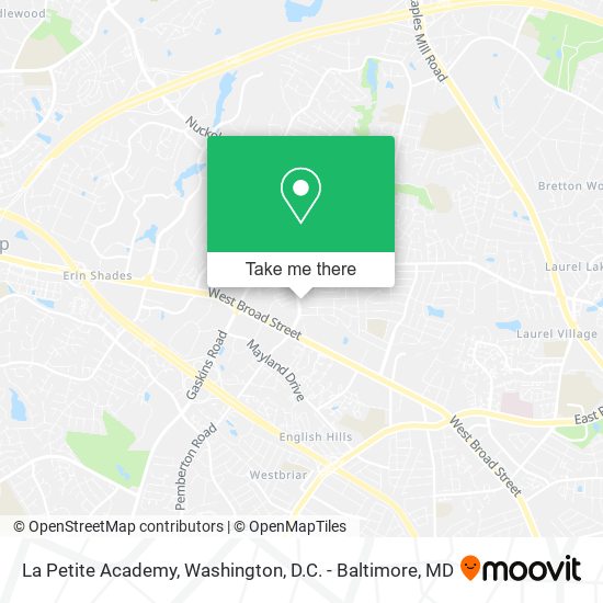 La Petite Academy map