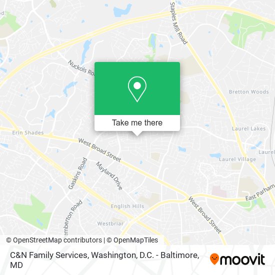 C&N Family Services map