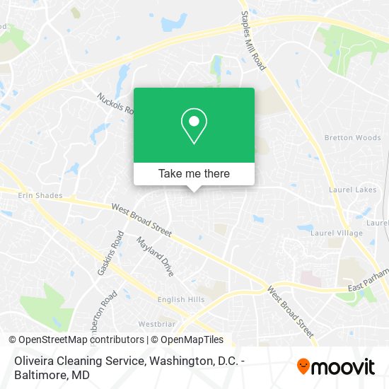 Mapa de Oliveira Cleaning Service