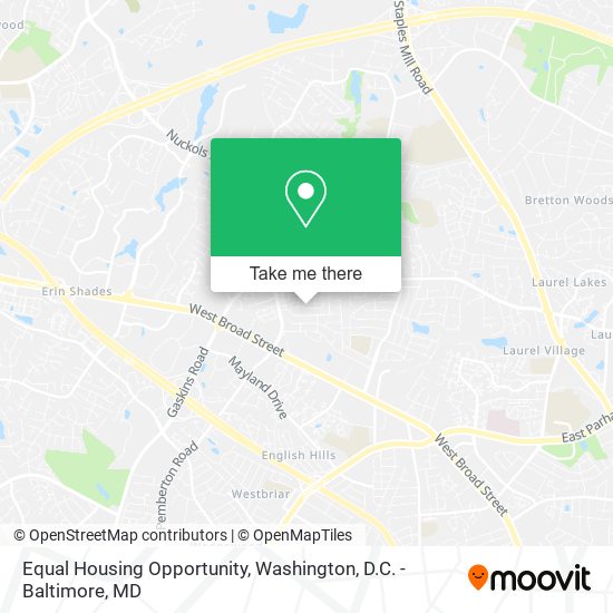 Mapa de Equal Housing Opportunity