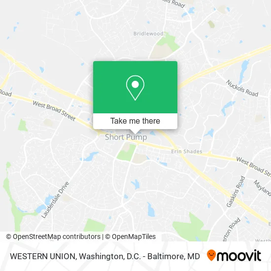WESTERN UNION map