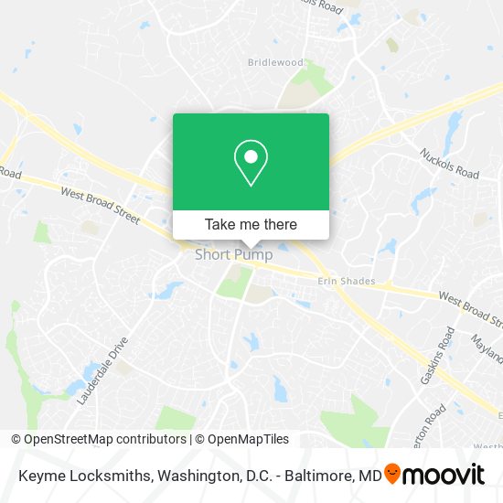 Keyme Locksmiths map