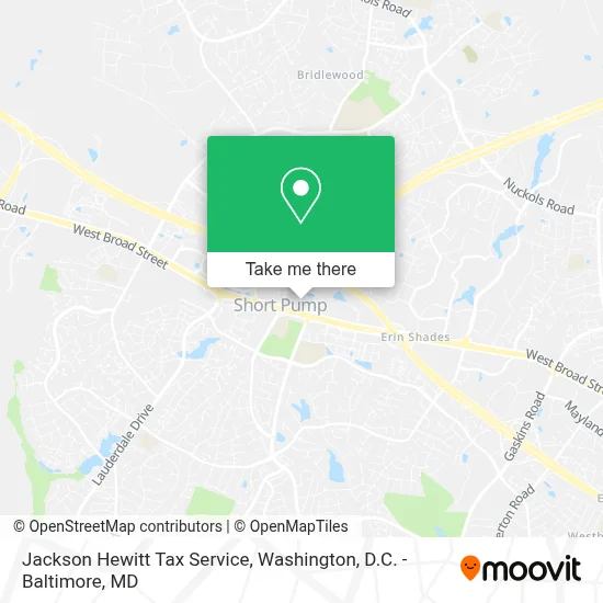 Jackson Hewitt Tax Service map