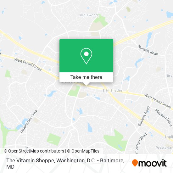 The Vitamin Shoppe map