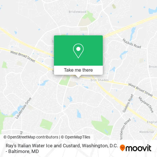 Ray's Italian Water Ice and Custard map