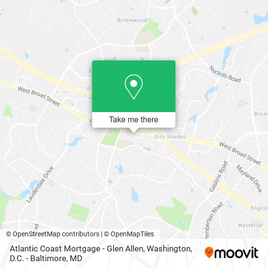 Mapa de Atlantic Coast Mortgage - Glen Allen