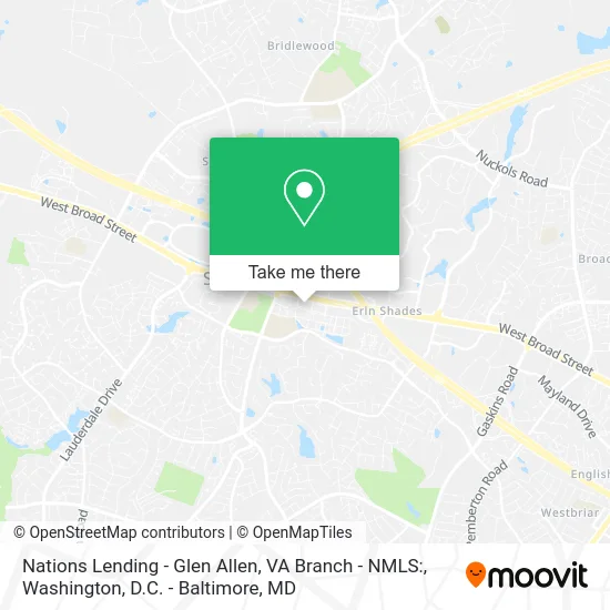 Nations Lending - Glen Allen, VA Branch - NMLS: map