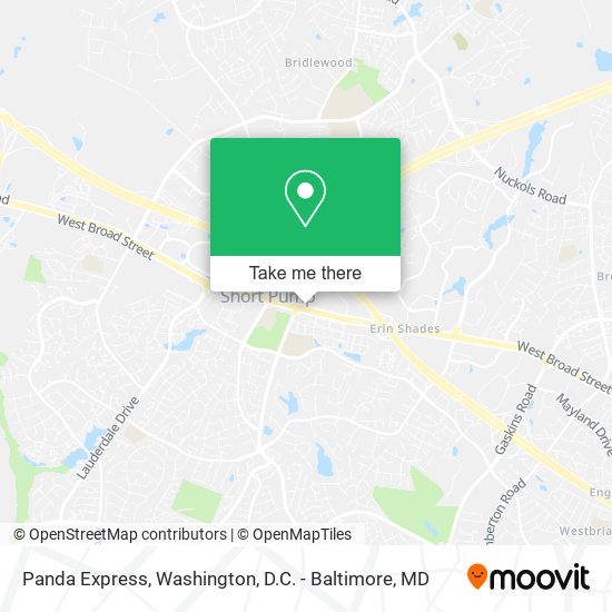 Mapa de Panda Express