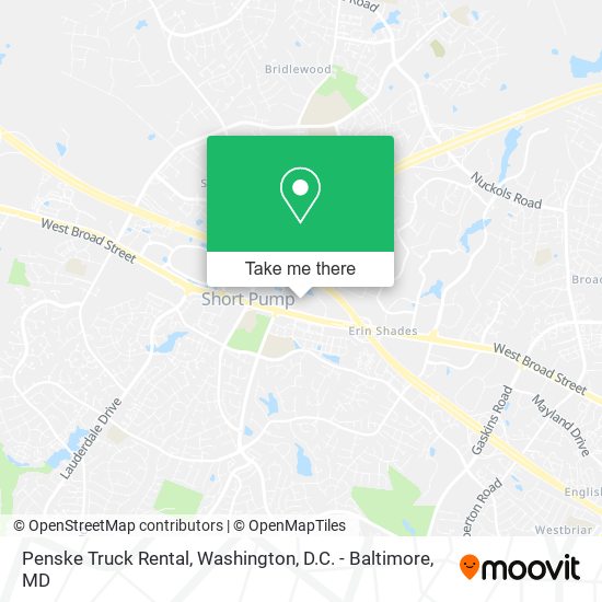Mapa de Penske Truck Rental
