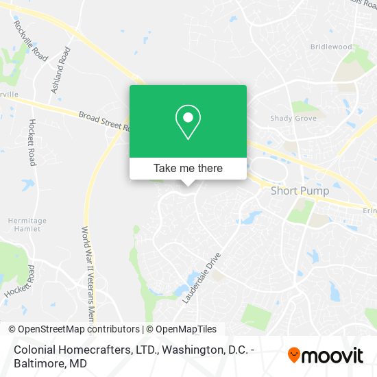 Colonial Homecrafters, LTD. map