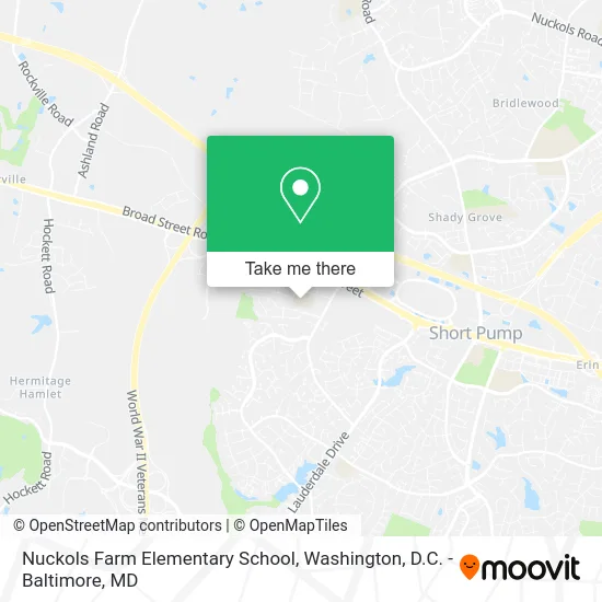 Nuckols Farm Elementary School map