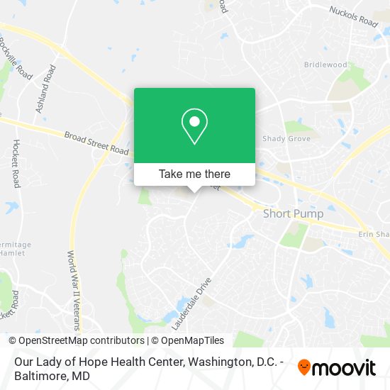Mapa de Our Lady of Hope Health Center