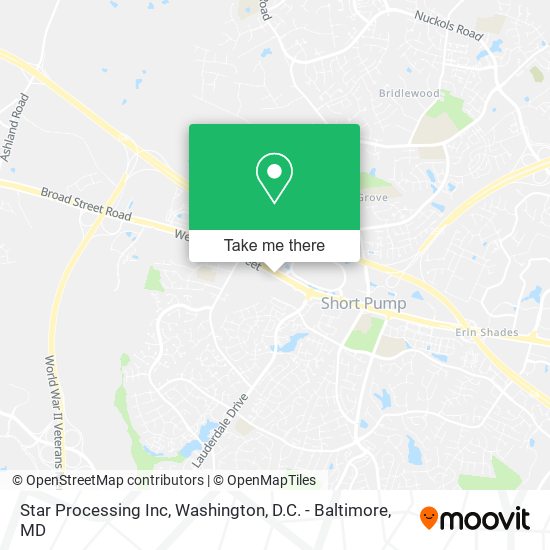 Mapa de Star Processing Inc