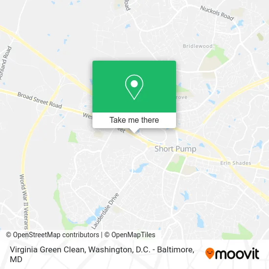 Virginia Green Clean map