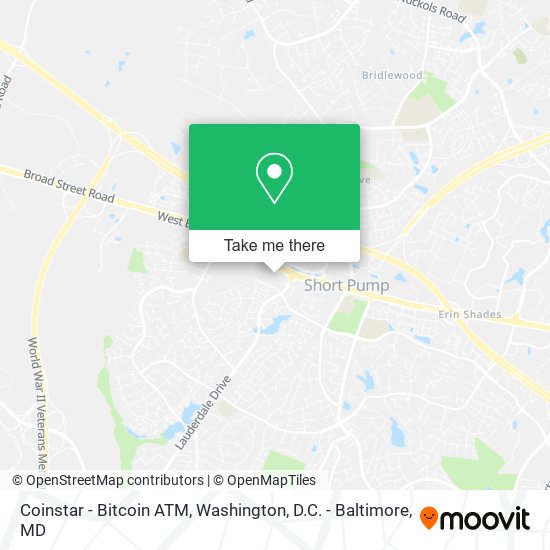 Coinstar - Bitcoin ATM map