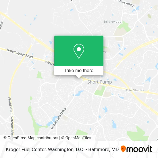 Kroger Fuel Center map
