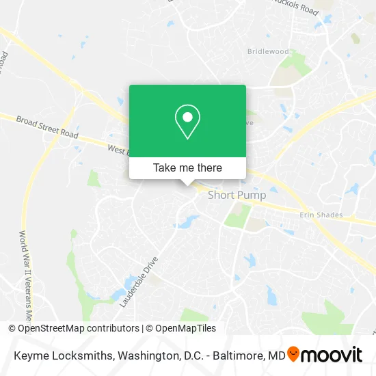Keyme Locksmiths map