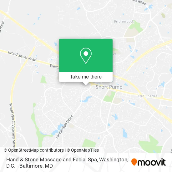 Hand & Stone Massage and Facial Spa map