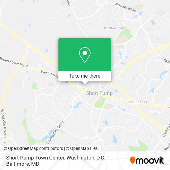 Short Pump Town Center map