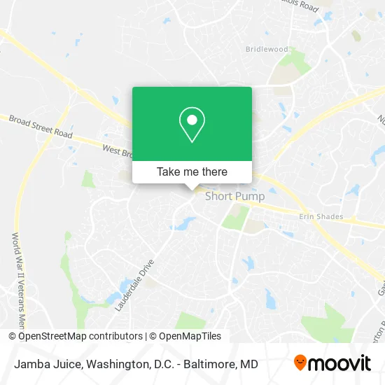 Jamba Juice map