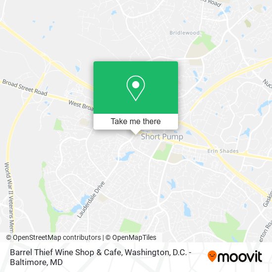 Barrel Thief Wine Shop & Cafe map