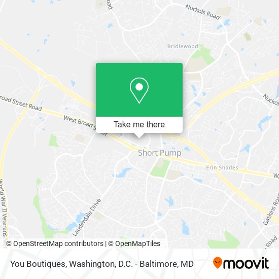 You Boutiques map