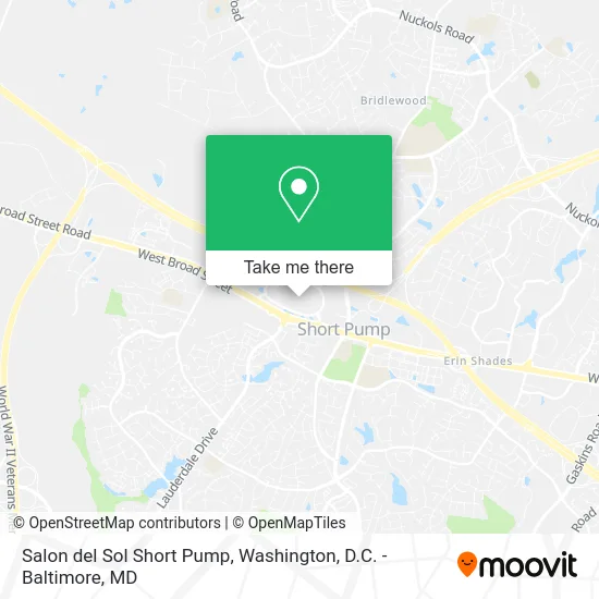 Salon del Sol Short Pump map