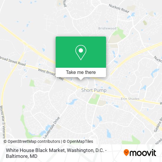 White House Black Market map