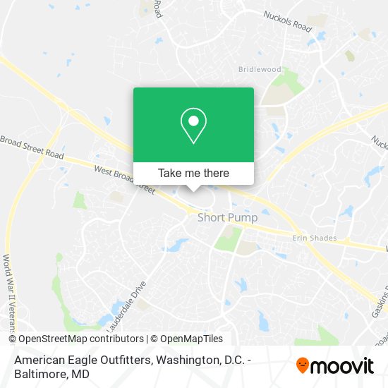 Mapa de American Eagle Outfitters