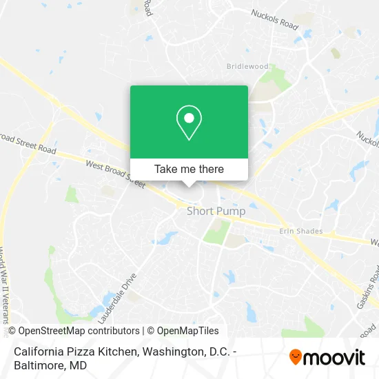 California Pizza Kitchen map