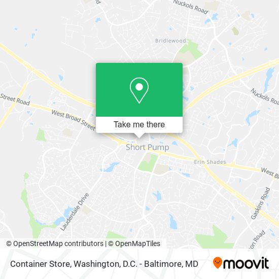 Container Store map