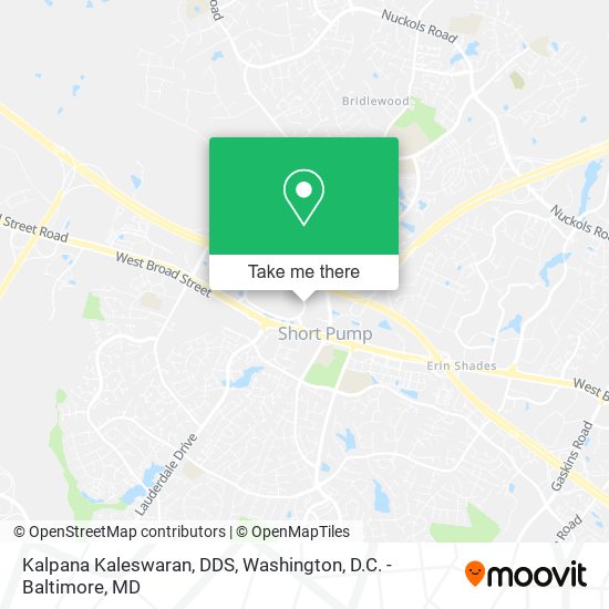 Kalpana Kaleswaran, DDS map