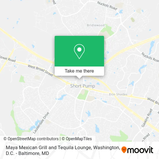 Maya Mexican Grill and Tequila Lounge map