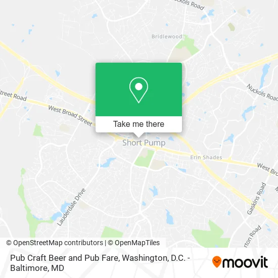 Pub Craft Beer and Pub Fare map