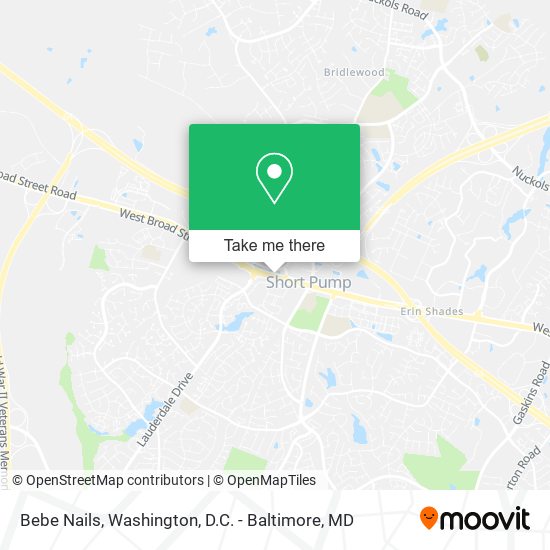 Bebe Nails map
