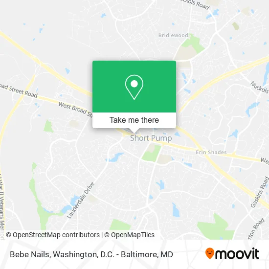 Bebe Nails map