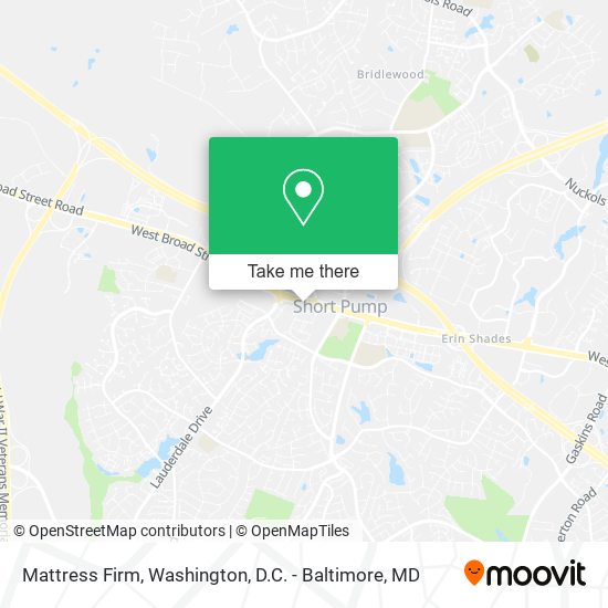 Mapa de Mattress Firm