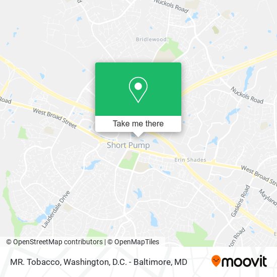 MR. Tobacco map