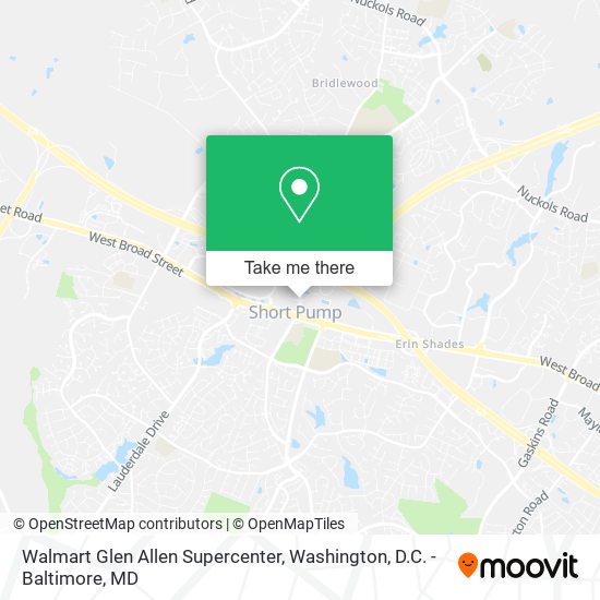 Walmart Glen Allen Supercenter map