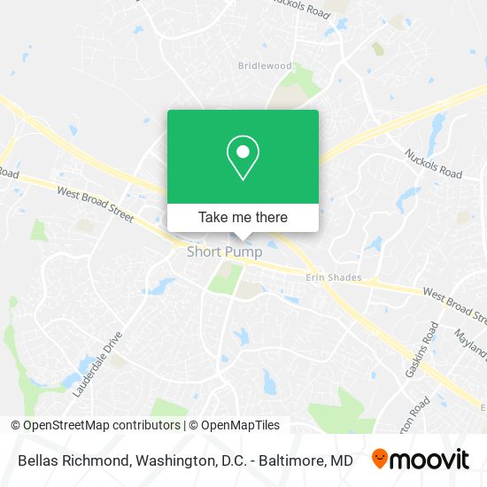 Bellas Richmond map
