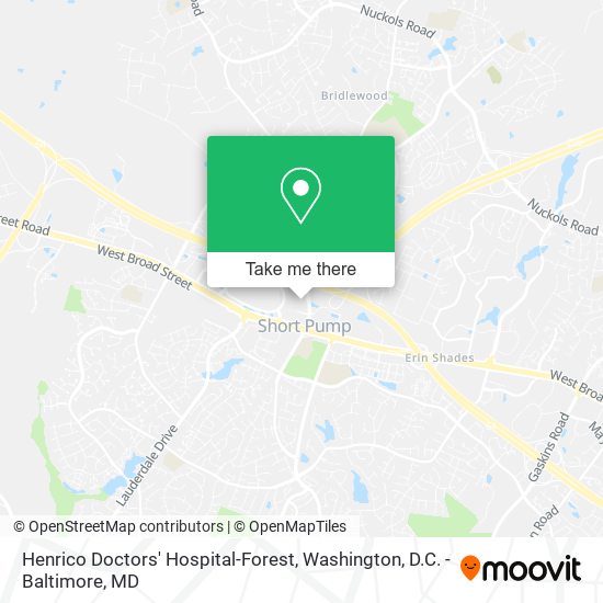 Mapa de Henrico Doctors' Hospital-Forest