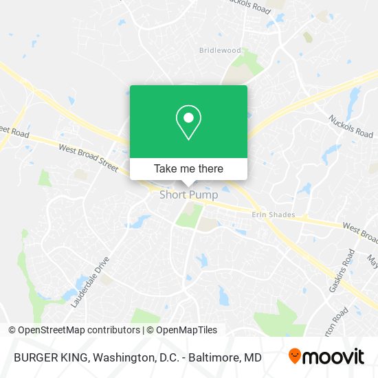 Mapa de BURGER KING