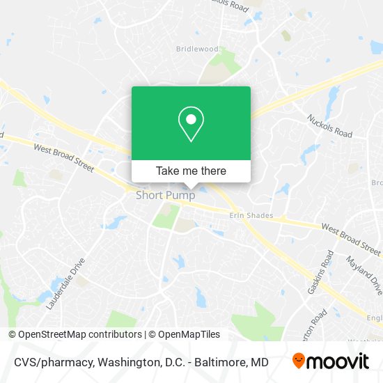 CVS/pharmacy map