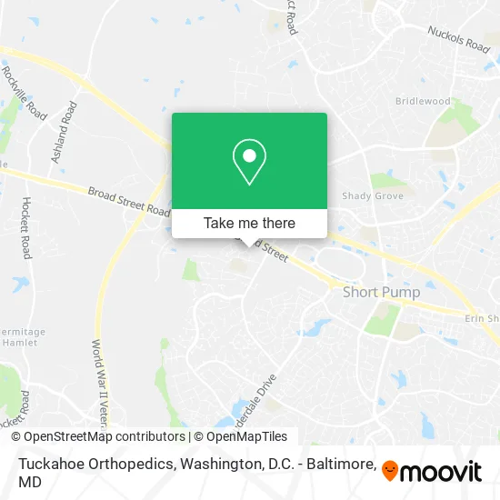Tuckahoe Orthopedics map
